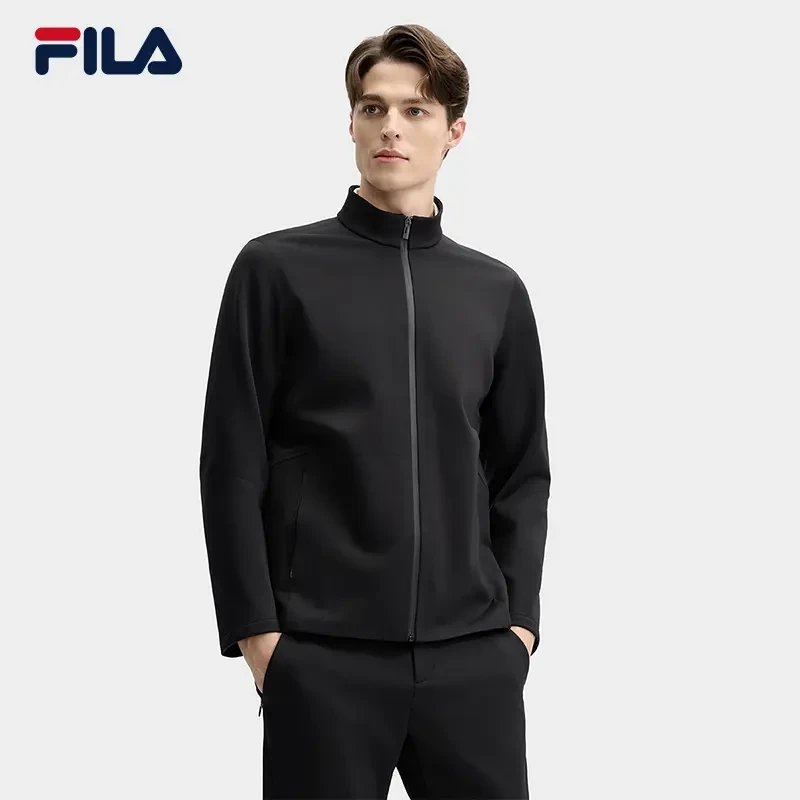 Fila/斐乐2025年新款外套男针织长袖户外休闲防风上衣F11M512502F