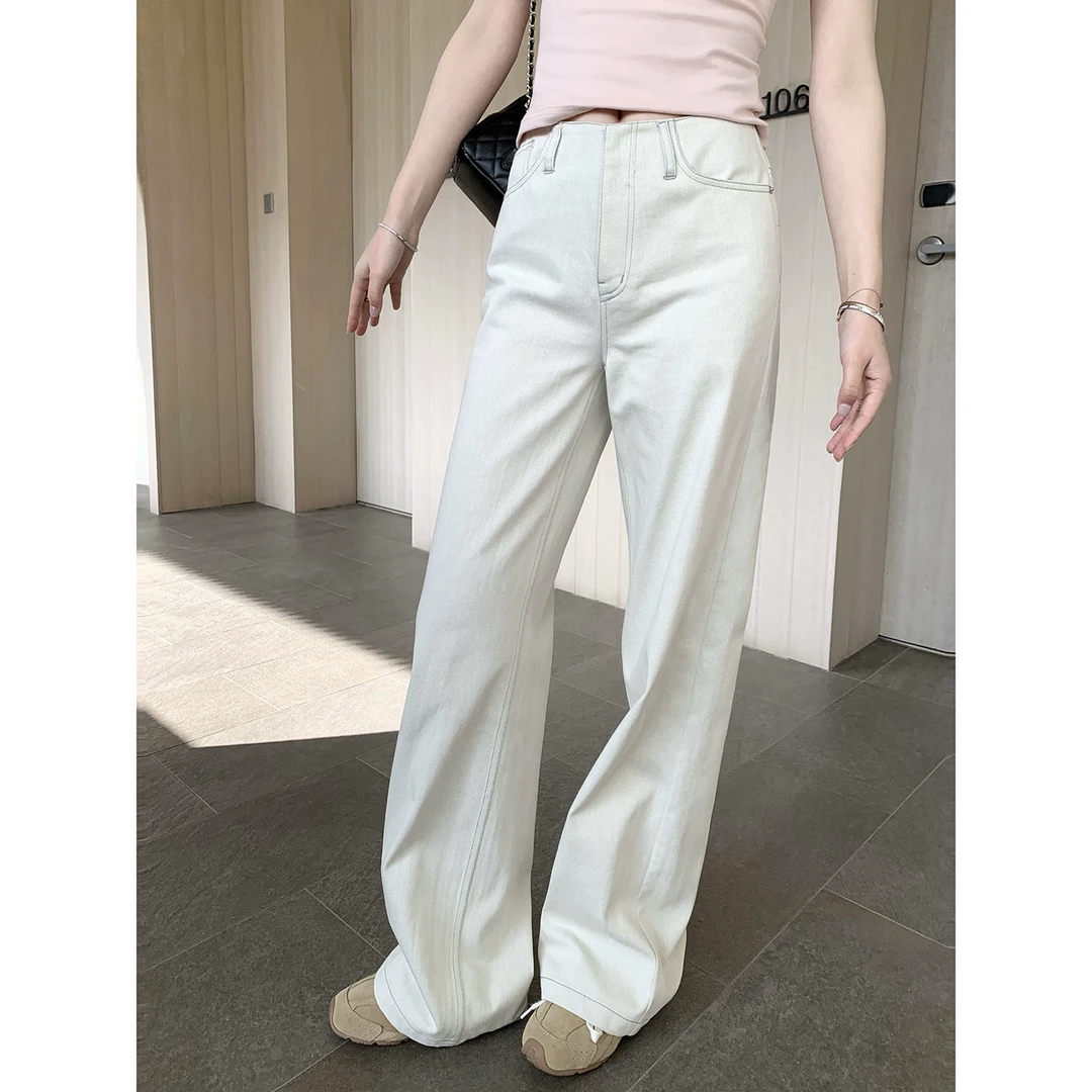 【AHY】莱赛尔+棉垂感直筒休闲裤