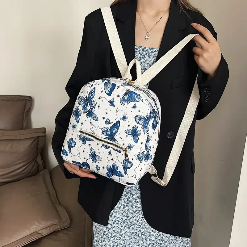 新中式国风大容量通勤高级女双肩包新款潮网红复古上班双肩包