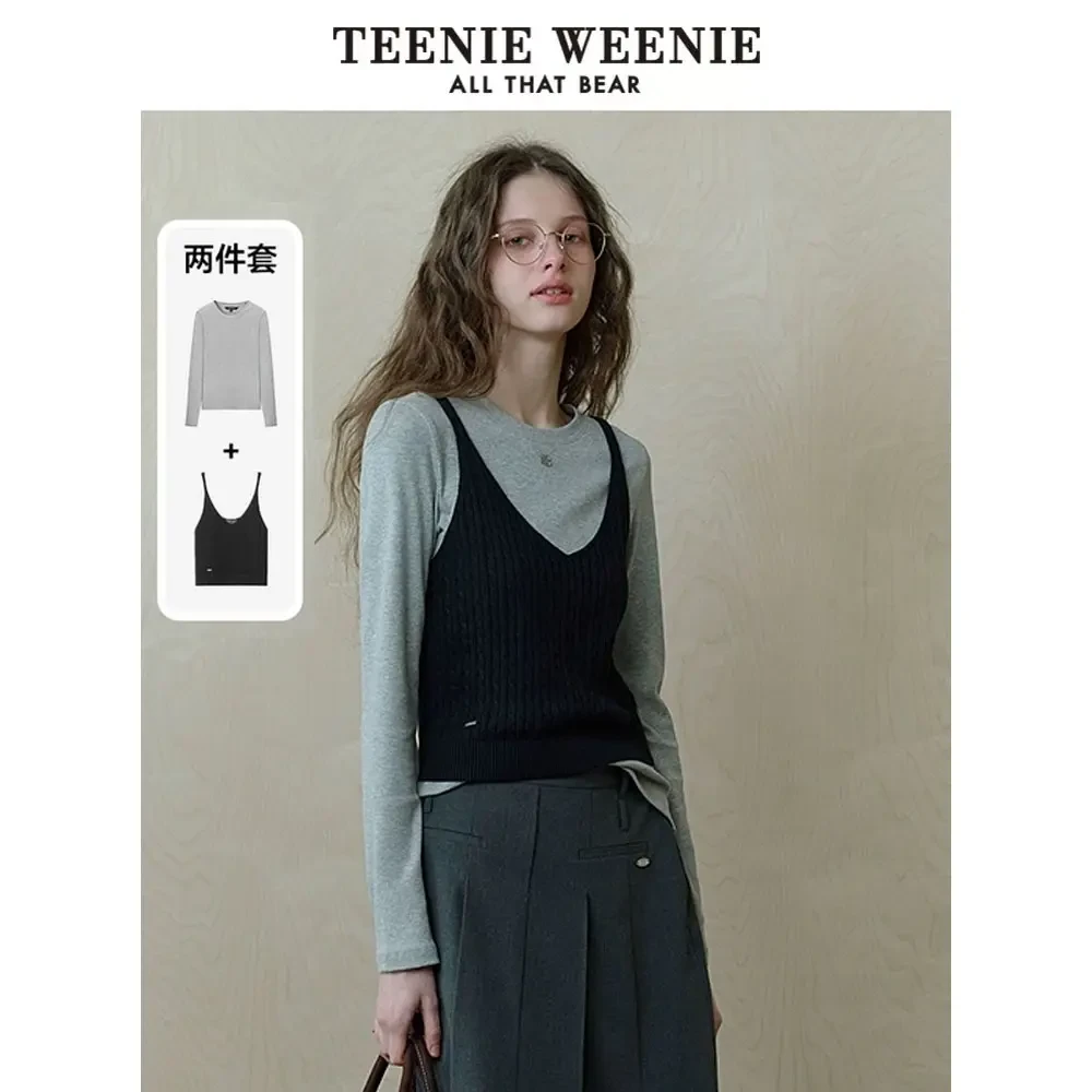 Teenie Weenie小熊25新款两件套T恤女TTLA251202W
