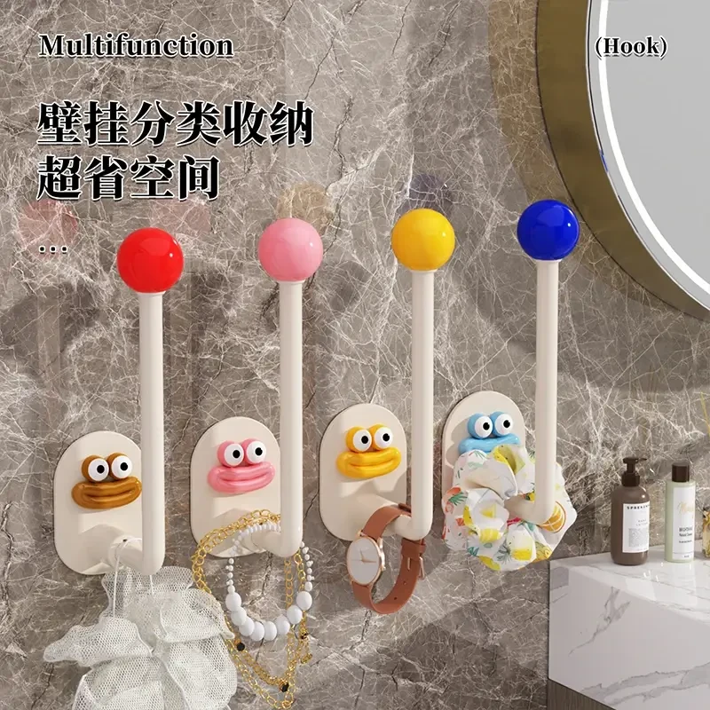 新款发圈发箍家用收纳架壁挂免打孔皮筋头绳挂钩发绳首饰收纳神器