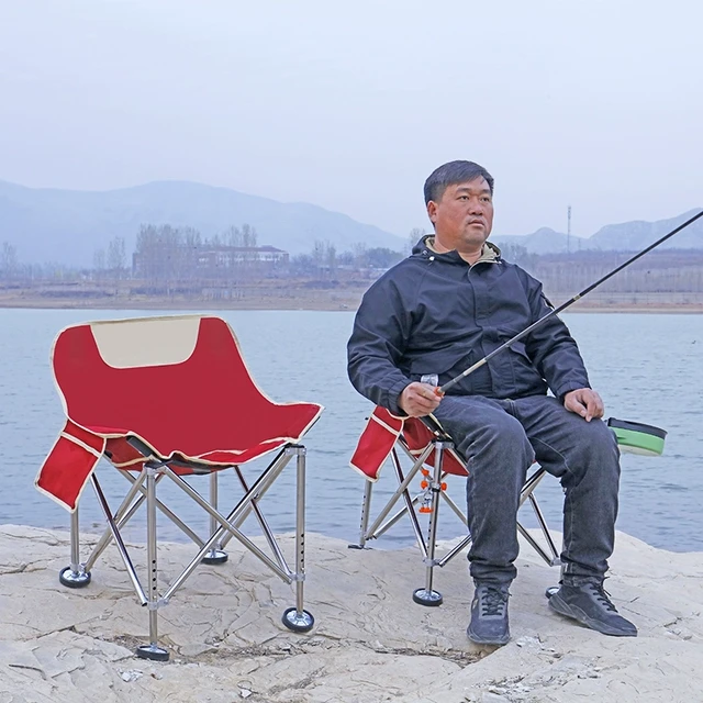 钓椅升降腿新型小欧式野钓专用折叠椅全地形月亮椅钓鱼椅子马扎凳