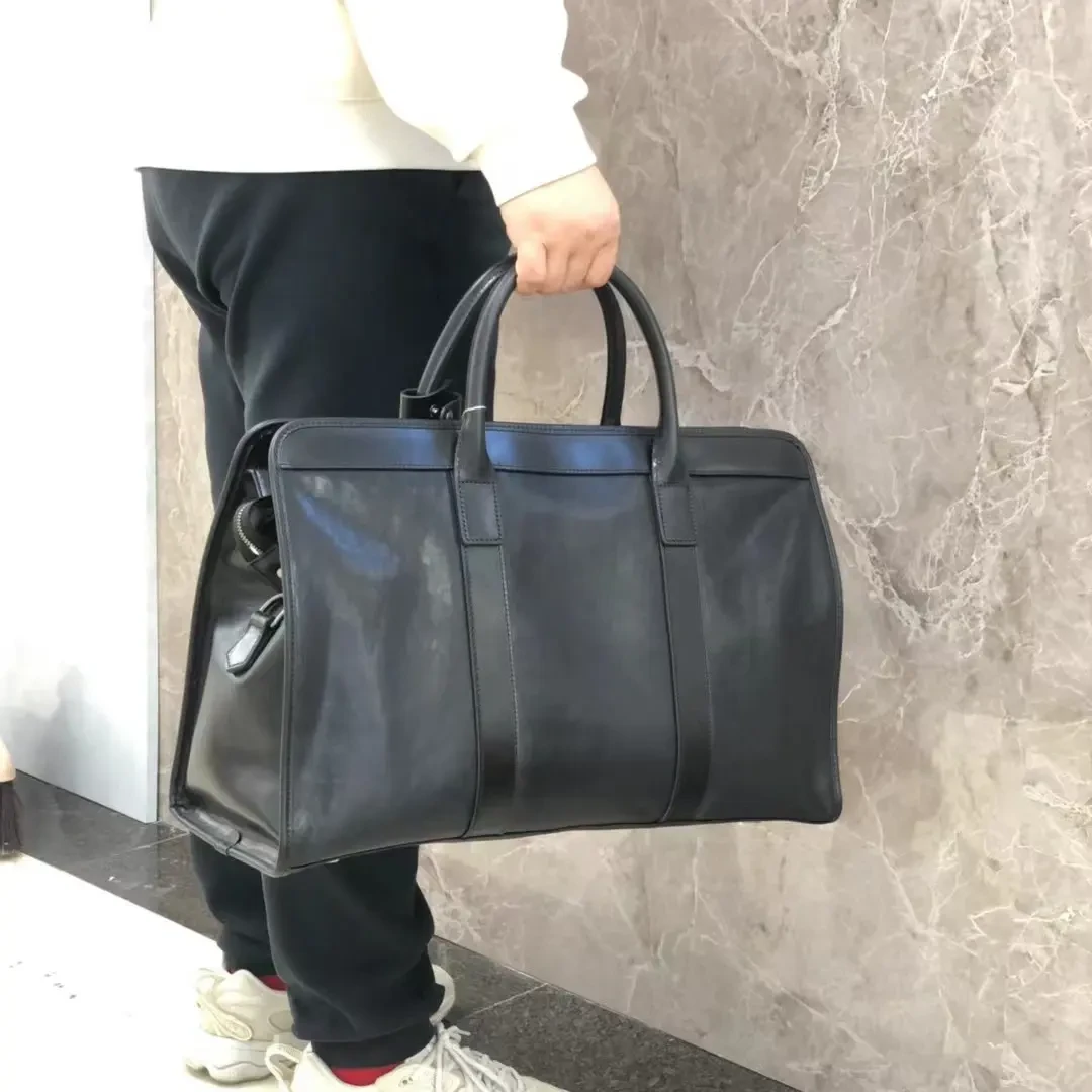 男士商务出差大容量牛皮男士手提旅行包尺寸长48高30宽19
