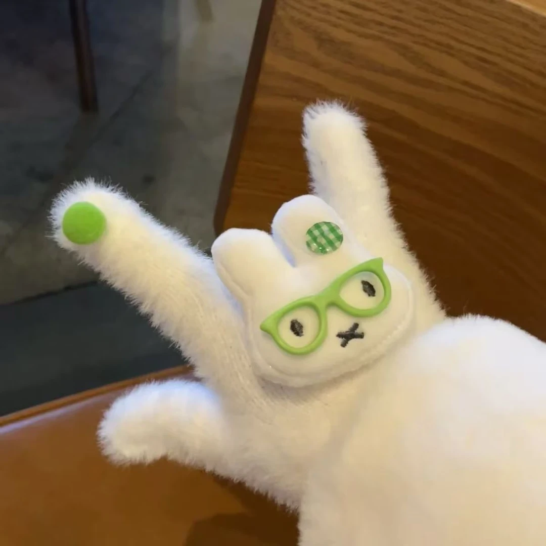 可爱kitty猫米菲兔奶呼呼加厚手套可爱保暖冬天骑行少女心手套