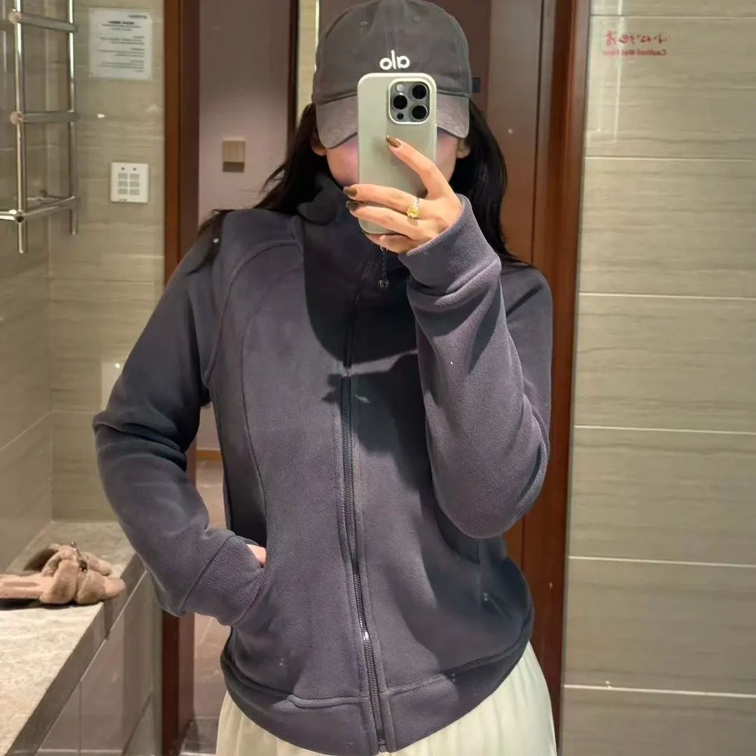 【R·YING】25ss秋季冬季中长款厚款常规款长袖拉链卫衣