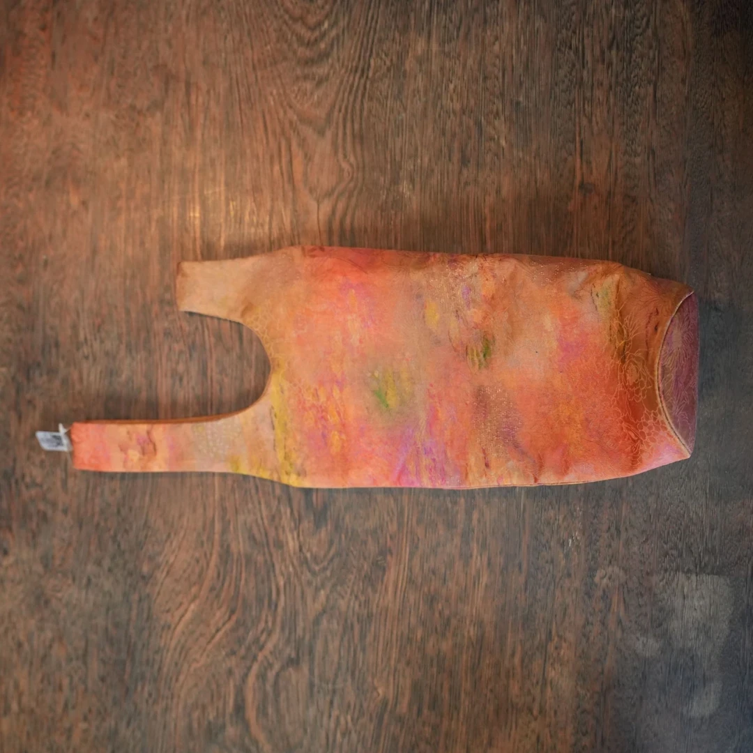 【见珊】<莫奈花园>红云纱传家壶袋，绒布内里（慢蓝S0920）