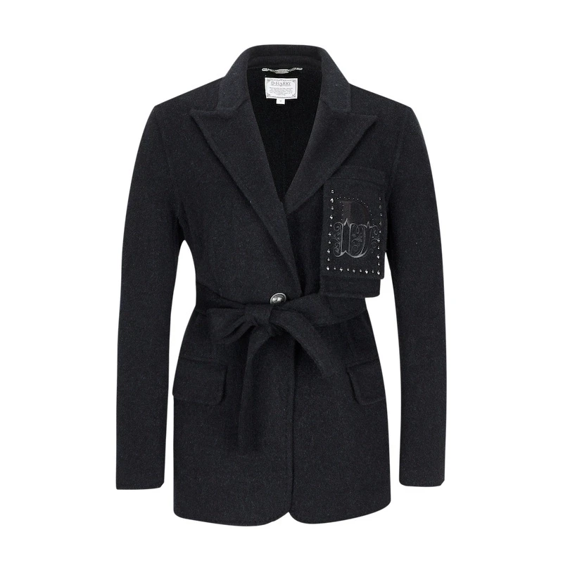 D-HARRY/迪哈利新款冬季复古小个子毛呢外套DH214A93383D
