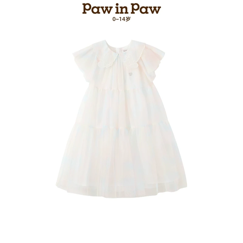 【会员】PawinPaw卡通25年春夏女童连衣裙浪漫公主裙PCOWF2553E
