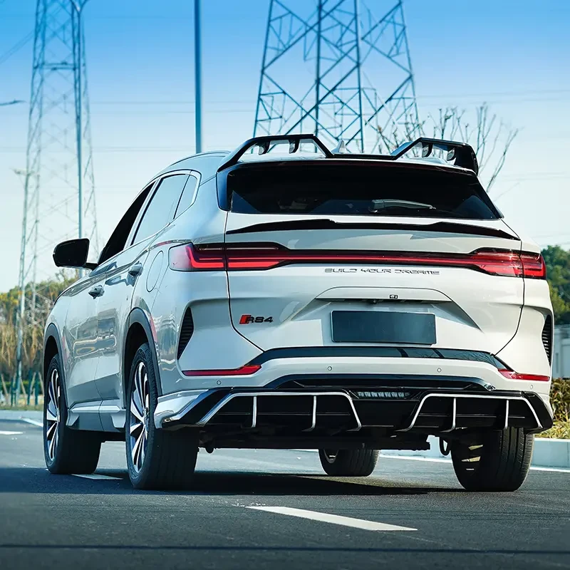 适用于比亚迪宋plus后唇改装小包围后扰流板尾唇前铲侧裙尾翼前唇