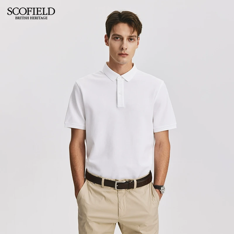 SCOFIELD男装夏季新款通勤商务休闲T恤短袖舒适棉质POLO衫