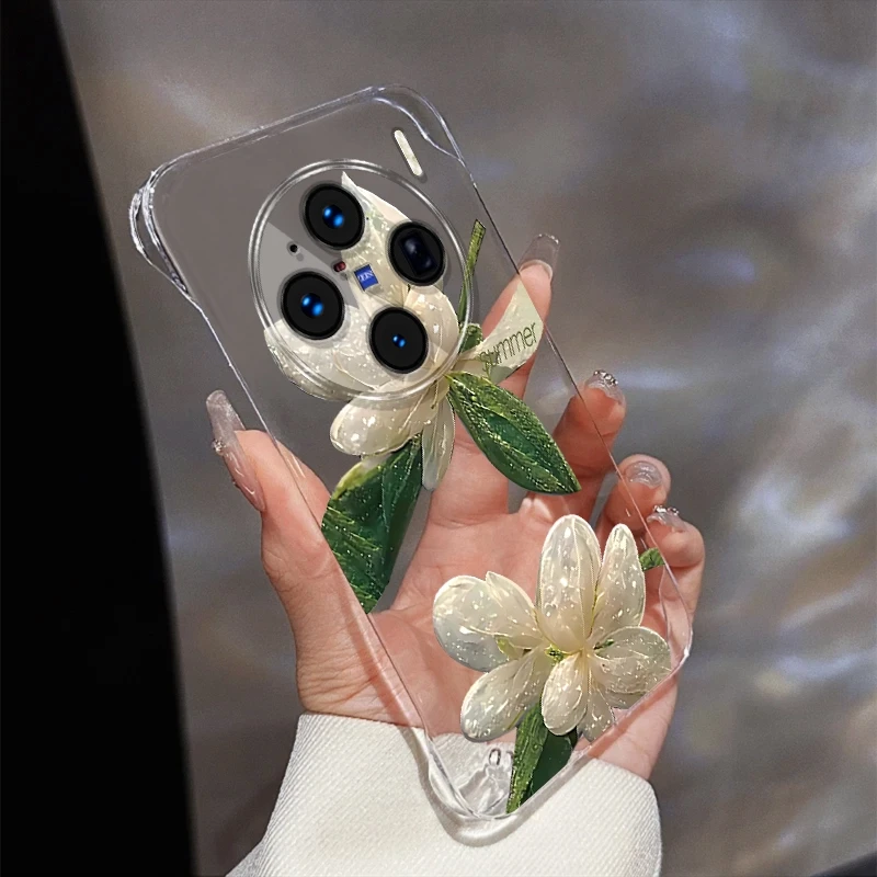 适用于vivoX100s水晶花无边框支架手机壳