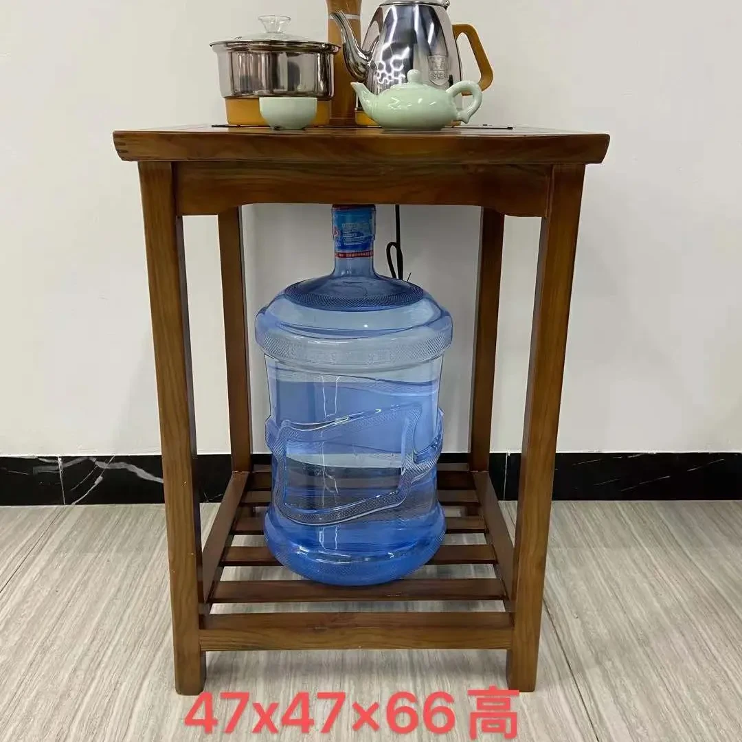 中式客厅全实木茶几小茶桌边柜茶台桌边几泡茶桌烧水茶边柜