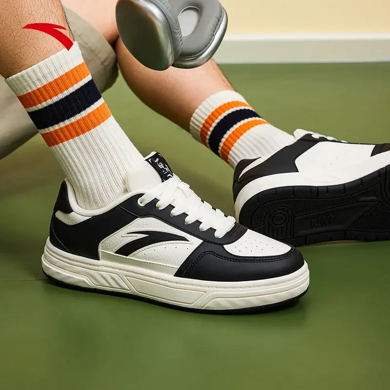 安踏百川板鞋运动休闲鞋男鞋女鞋潮流百搭小白鞋经典板鞋潮鞋