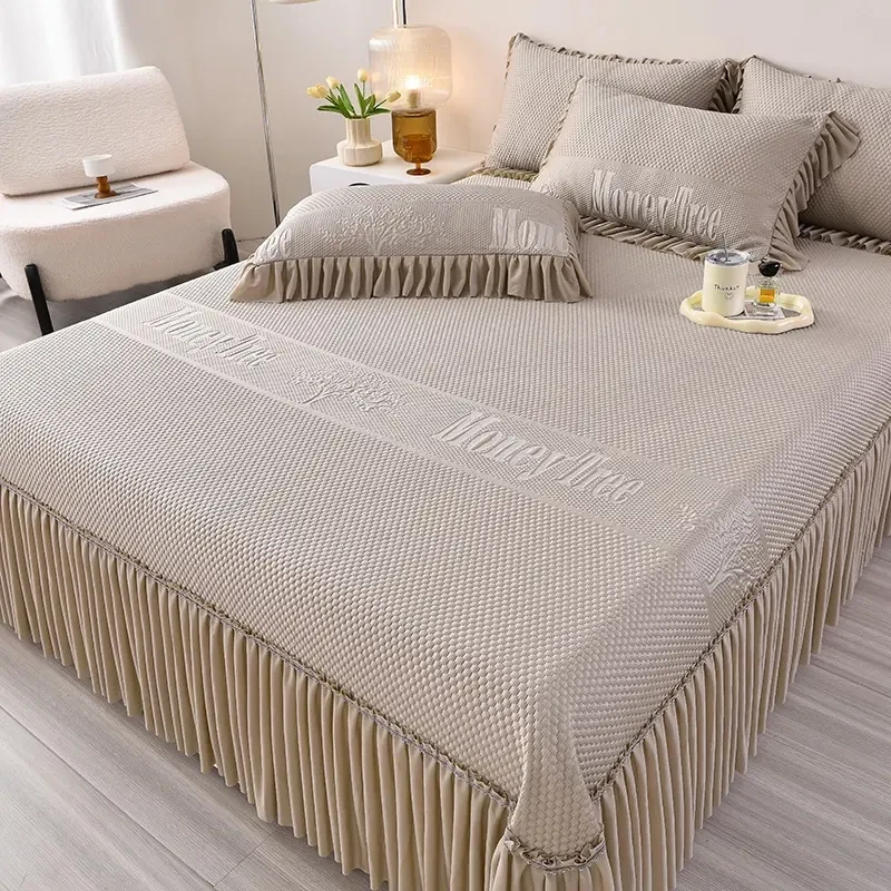 超凉爽冰感凉席三件套3D提花薄款高分子豆豆席凉席冰丝席夏天专用