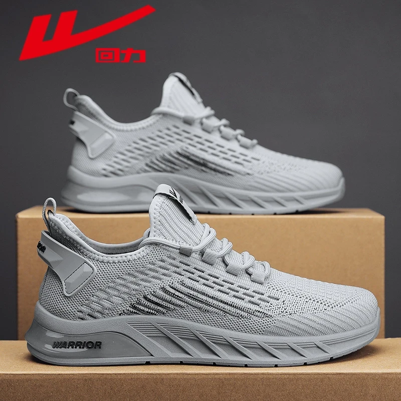 回力男鞋夏季2025新款透气薄款网面飞织网鞋防臭休闲男士运动鞋H