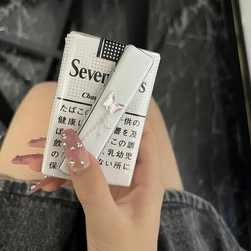 【原创手作设计】创意打火机金属质感充电钨丝无声静音点烟器高奢