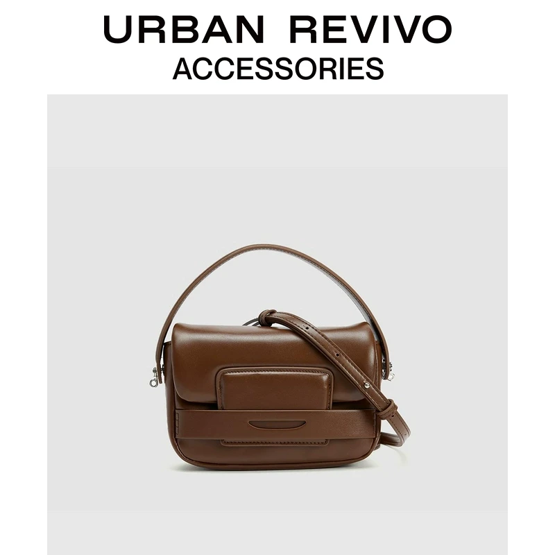 URBAN REVIVO2025春季新款豆腐手提斜挎包UAYB50001