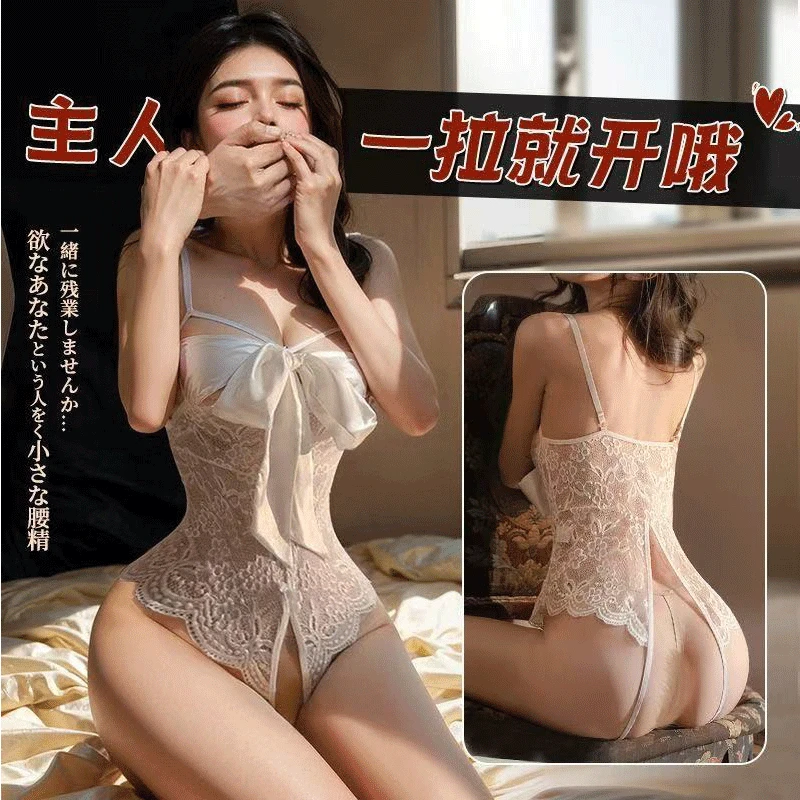 绯妃B/浪漫性感蕾丝镂空修身轻奢家居款睡衣睡裙A38