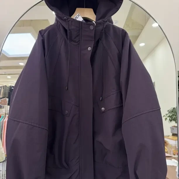 时尚女韩版男女通穿多拉链冲锋衣户外短外套外套加厚8850