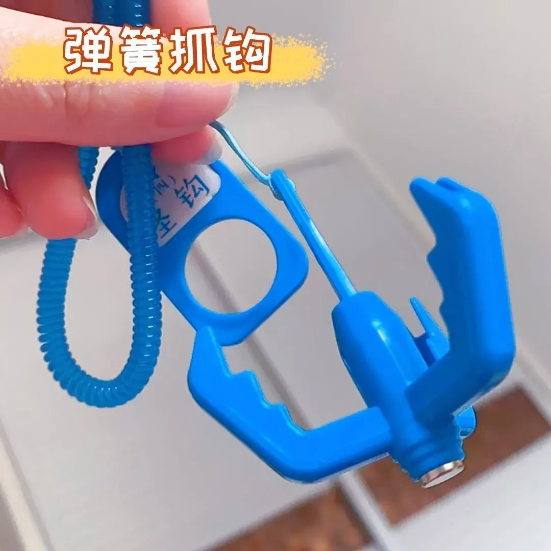 现货网红玩具蓝弹簧爪爪勾游戏道具礼物儿童玩具新款地摊飞天钩爪