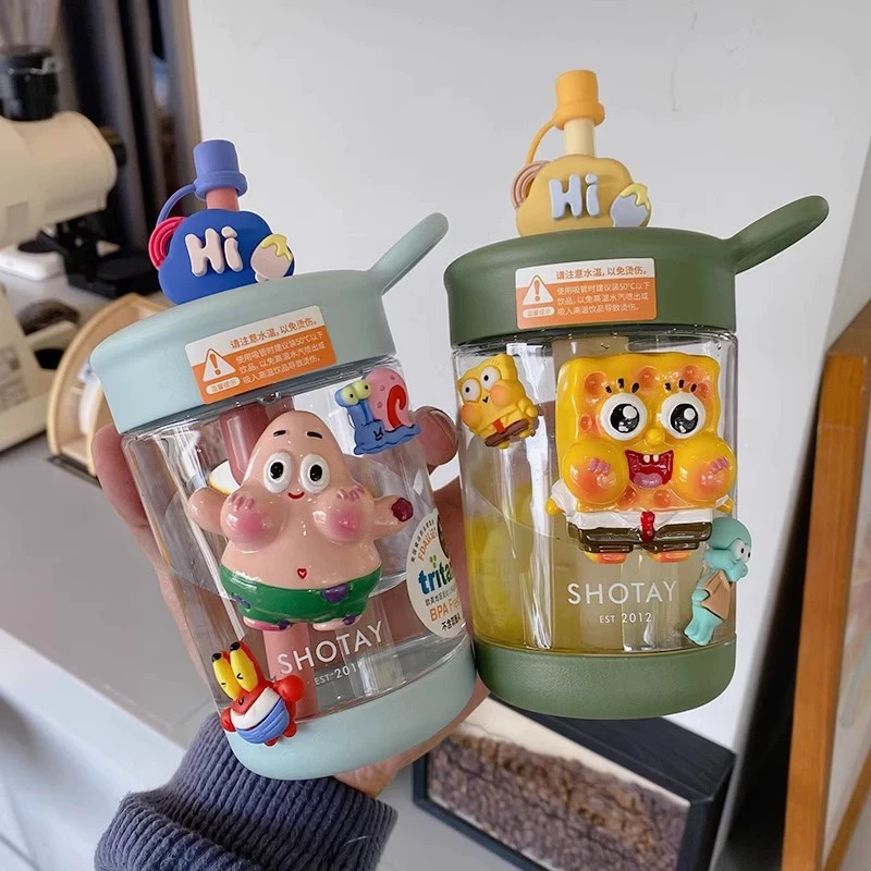 水杯女生可爱吸管杯高颜值设计感大容量tritan耐高温便携学生杯子
