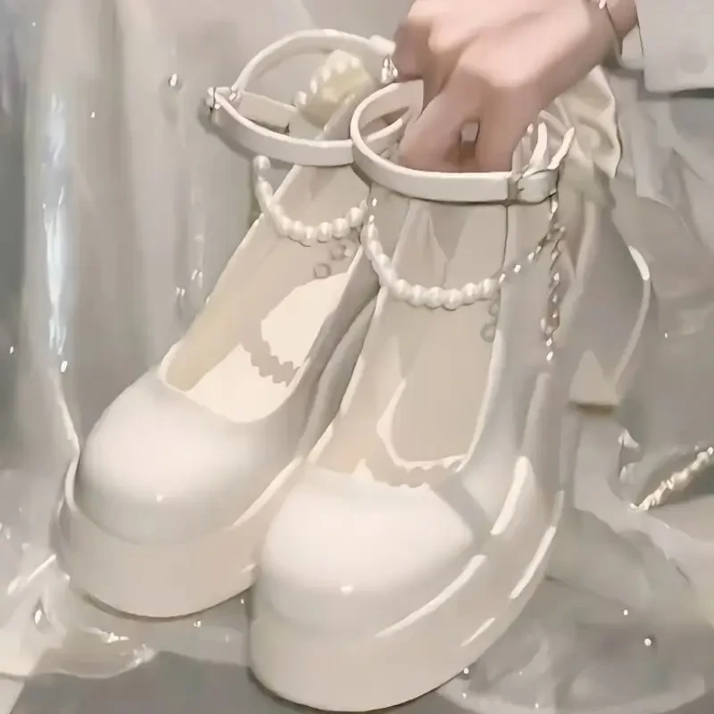 法式高跟单鞋2025年春夏新款仙女风配裙子玛丽珍女鞋子百搭小皮鞋