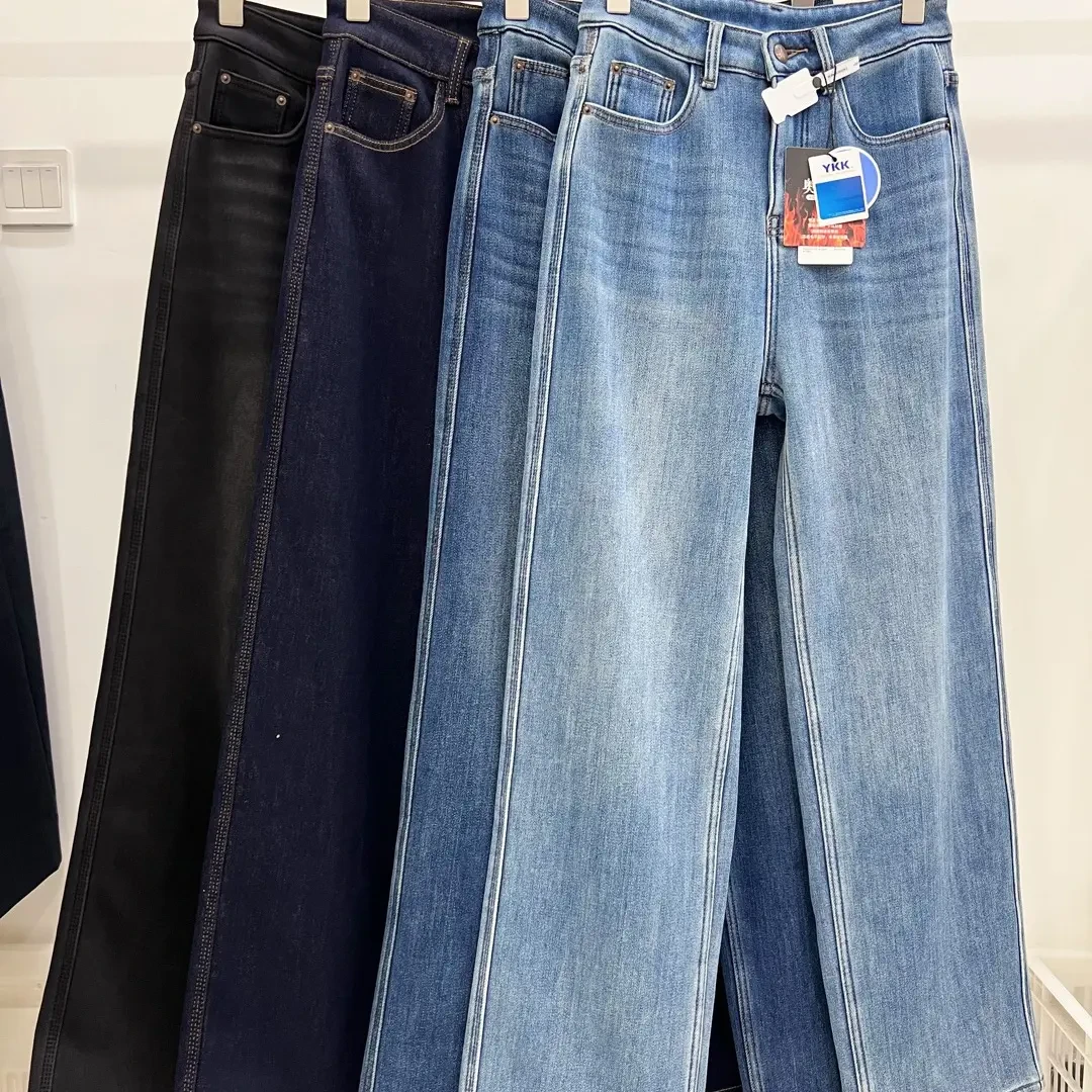 加厚奥利绒舒适直筒牛仔裤长短款可选不挑人