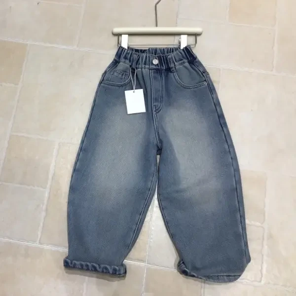 2025 男女中童加绒休闲时尚牛仔裤运动裤（no退换）