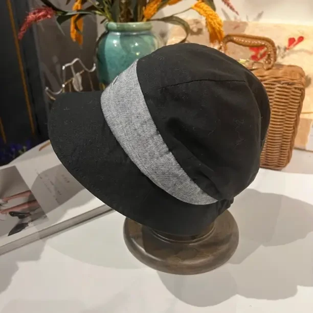 渔夫帽女百搭复古简约户外盆帽