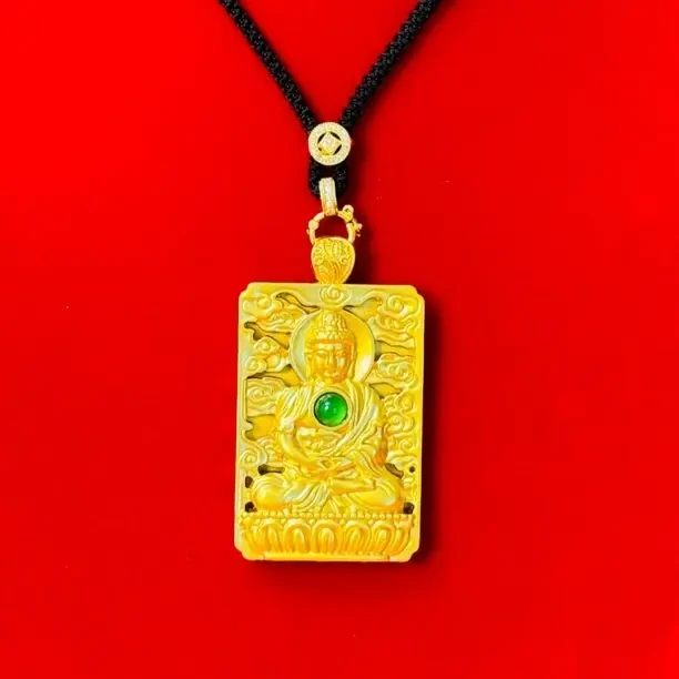 传承大佛光玛瑙吊坠 款珠宝 配绳子