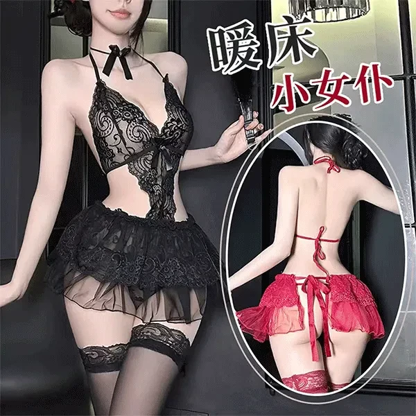 情绪撩火/性感蕾丝美背可爱公主纯欲少女网红夜店时尚家居服A98