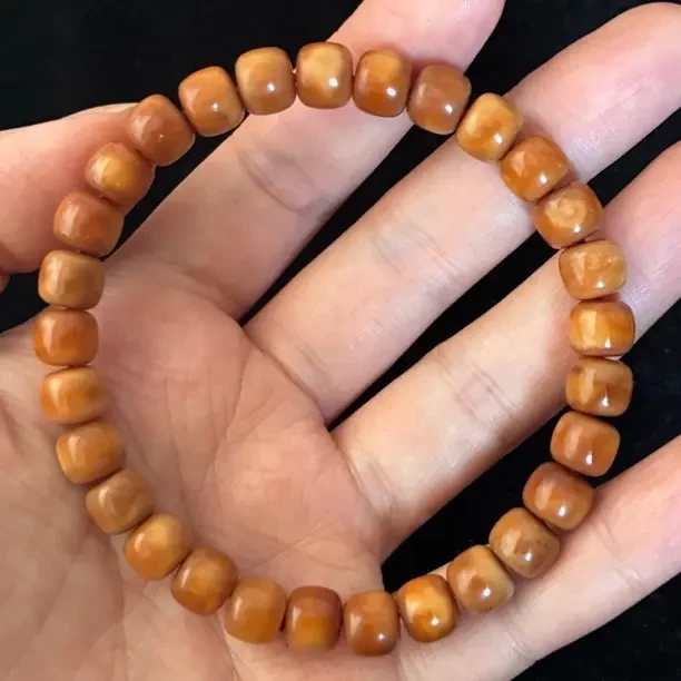 原生态龙脊菩提8/7老型冰糖心单圈手串