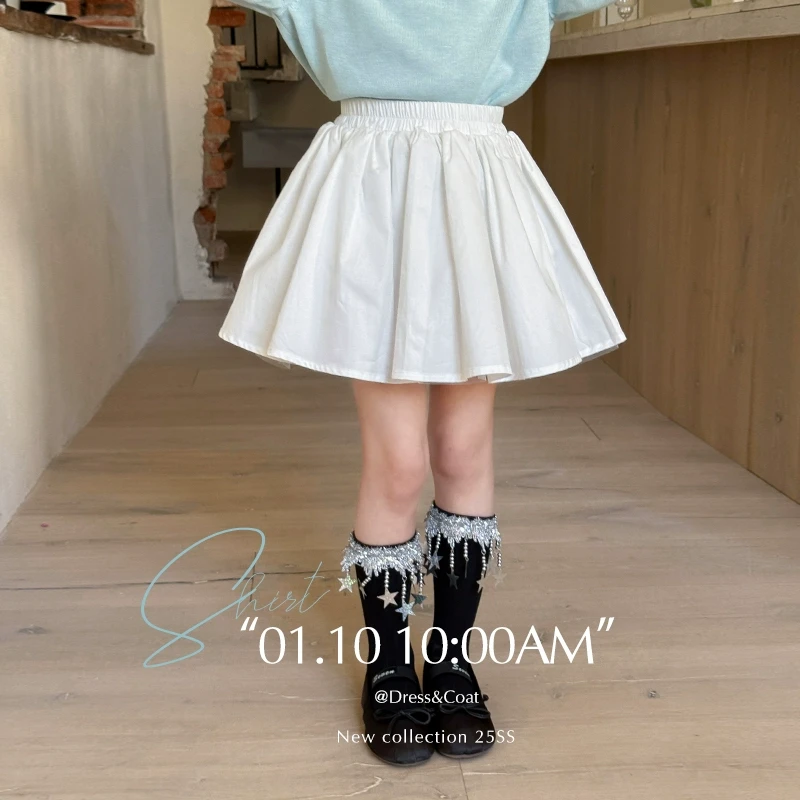 SKA2532【白月光】女童韩版洋气芭蕾风半身裙春装新款高腰蓬蓬裙