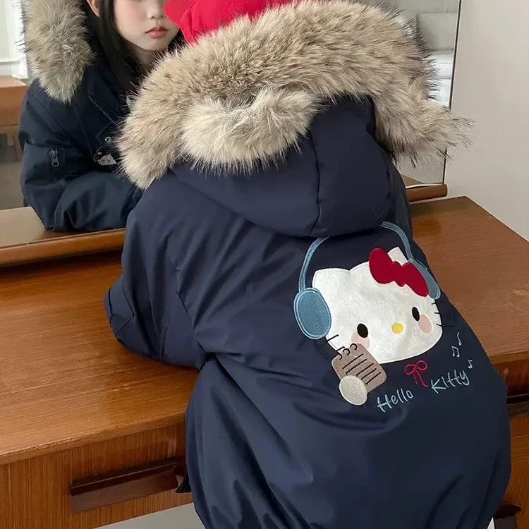 222-mochierkt毛毛耳朵帽子女大童新品棉服2025冬季新品