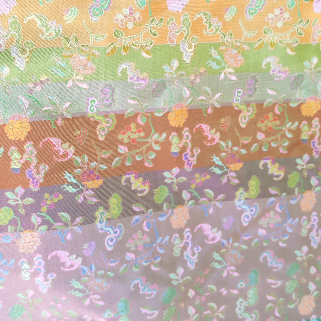 张和才古蜀锦试机面料满分桑蚕丝