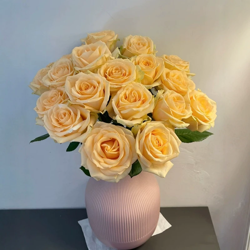 【香槟福利】香槟+橙芭比+向日葵+尤加利云南鲜花基地直发