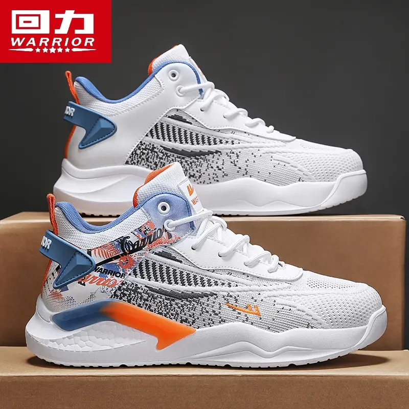 回力运动鞋男款2025新款跑步减震爆米花篮球鞋网面透气学生体测鞋