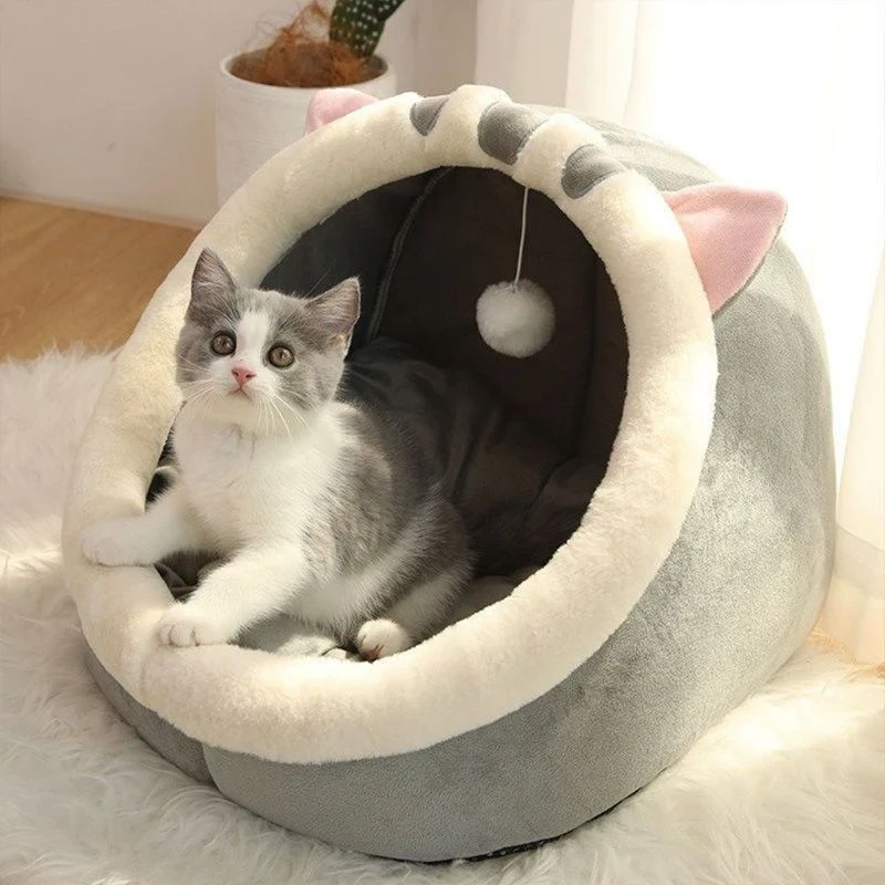 猫窝狗狗窝四季通用可拆洗兔子窝冬季保暖猫咪窝睡觉睡垫猫屋玩具