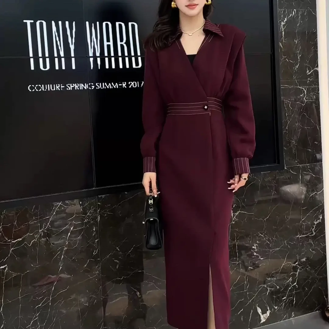 秋秋精选新款时尚气质百搭修身显瘦通勤款连衣裙20983