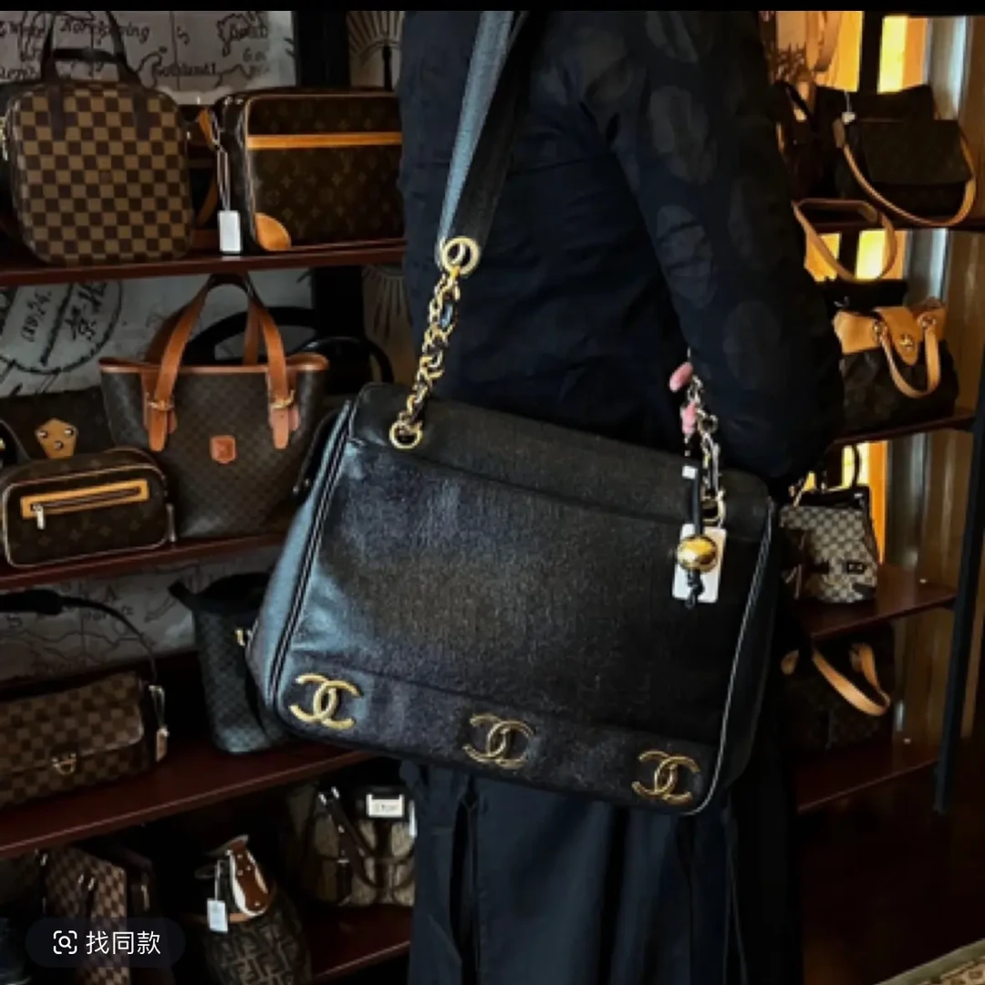 95新 Chanel/香奈儿 95新 Chanel/香奈儿 黑金鱼子酱金球托特