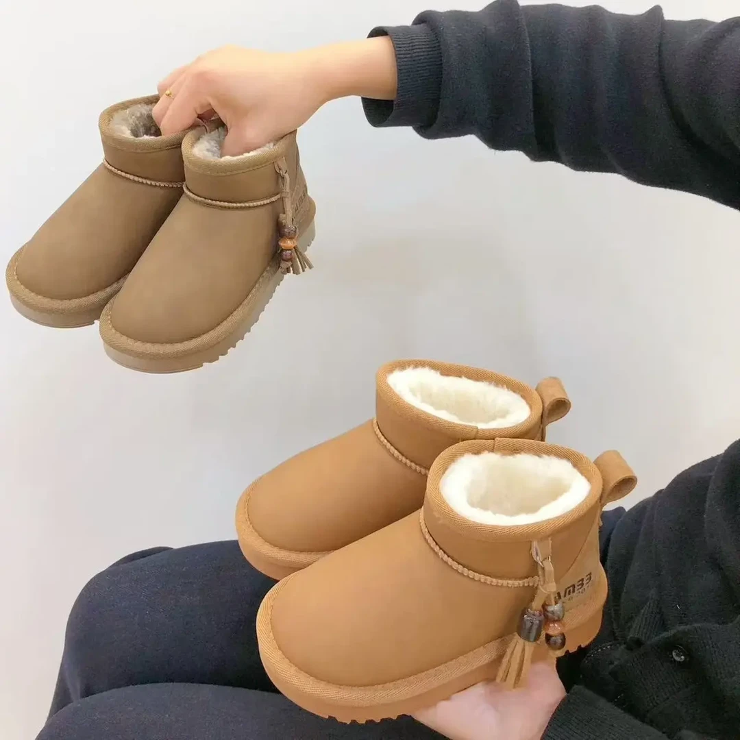 冬季新款加绒加厚保暖雪地靴