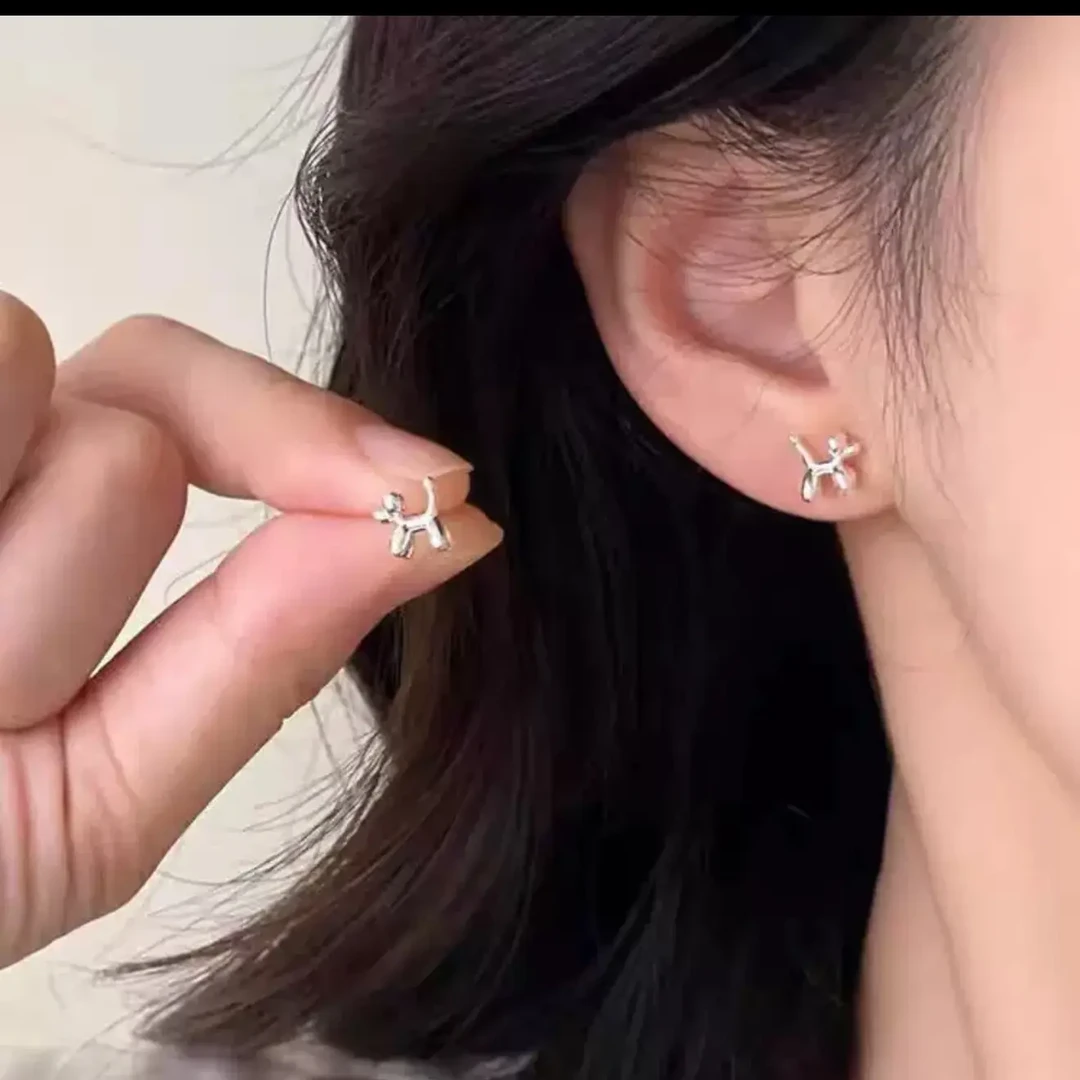925银耳饰 女简约风耳钉ins轻奢法式百搭素款气质多款