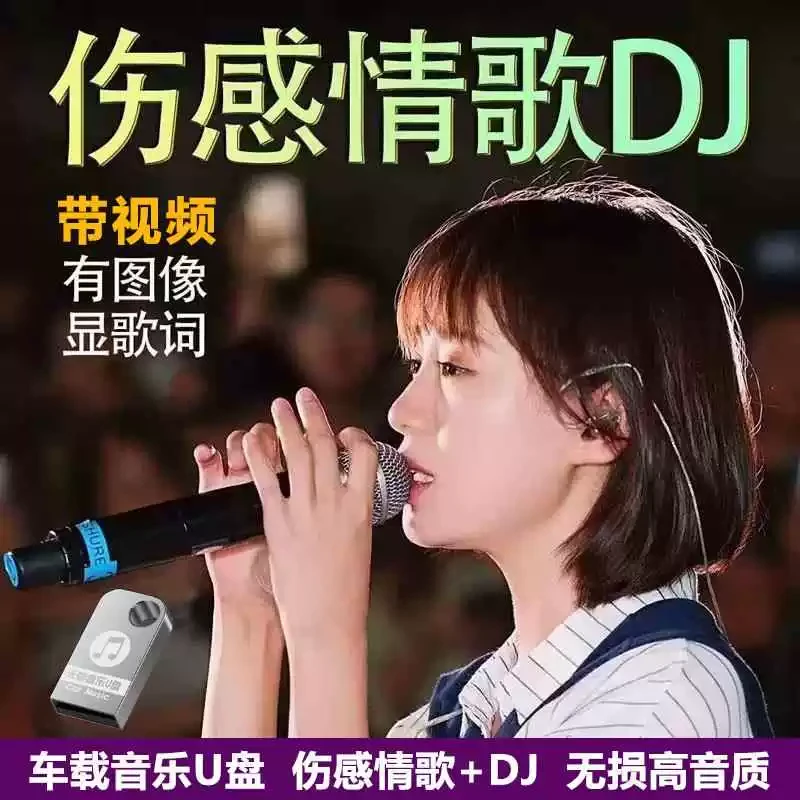 伤感情歌dj音乐U盘抖音经典流行热歌无损高音质歌曲汽车载优盘usb