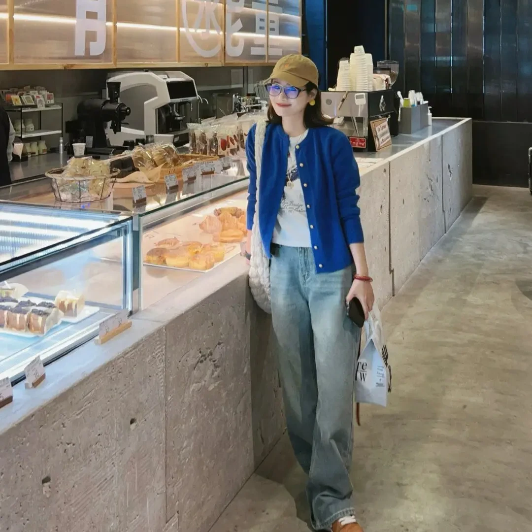 针织衫女士早春季2025新款韩版时髦高级感休闲百搭短款开衫上衣