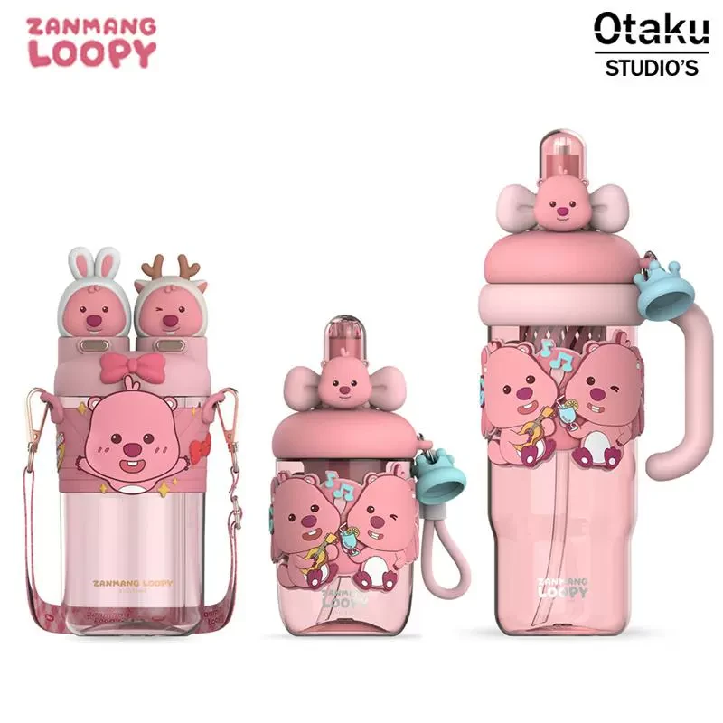 赞萌露比吸管杯学生茶水分离塑料水杯女高颜值办公室大容量冰霸杯