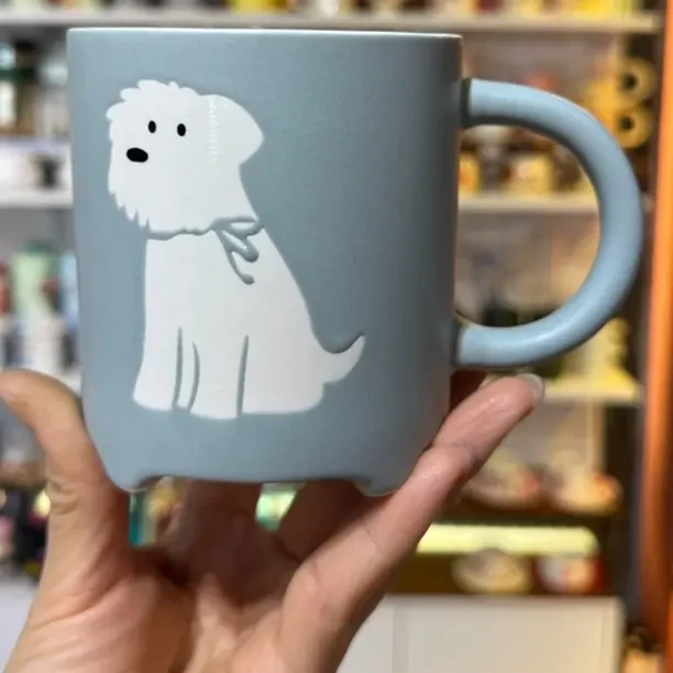 小狗陶瓷马克杯釉下彩