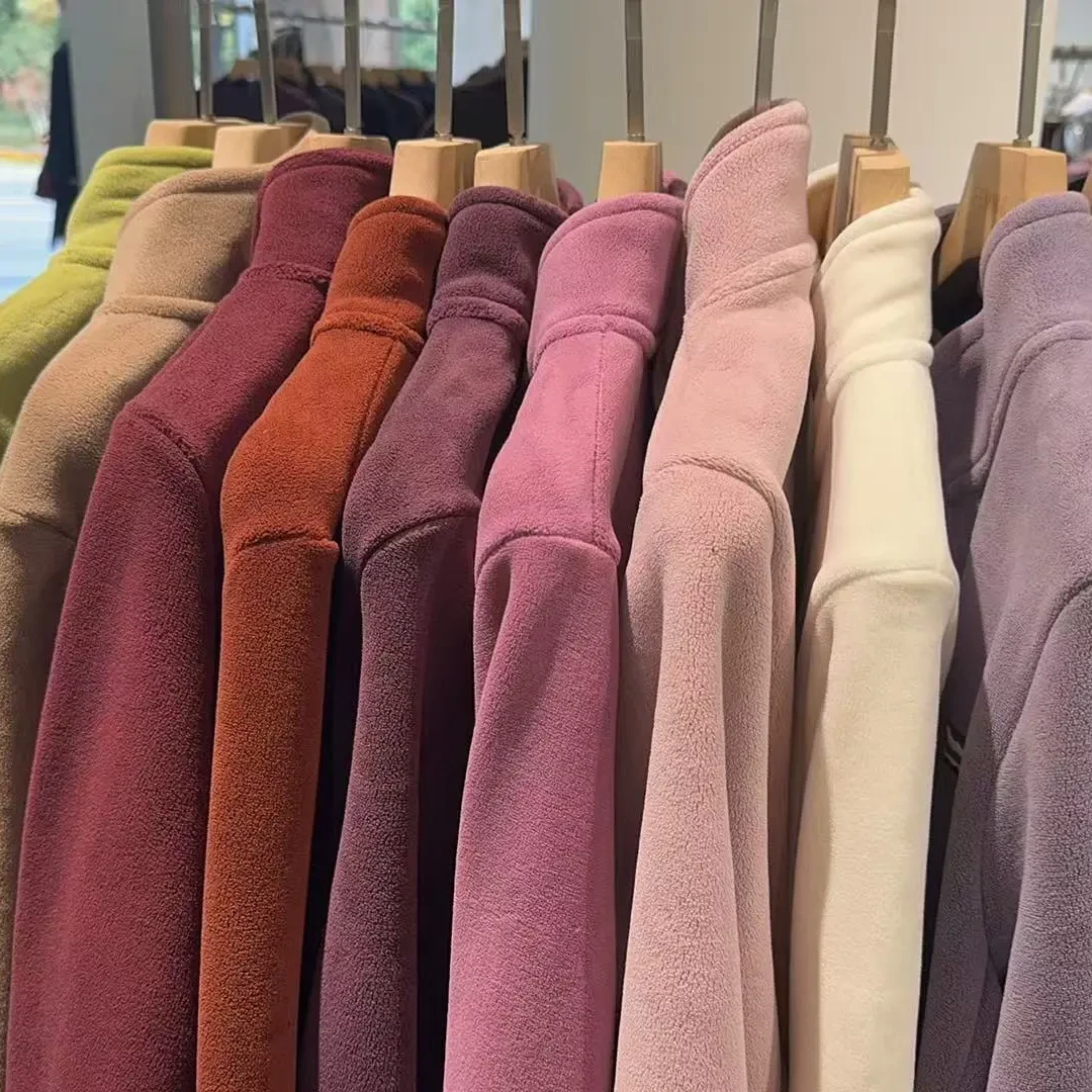 拉链保暖常规刺绣女标准百搭卫衣双面休闲上衣立领