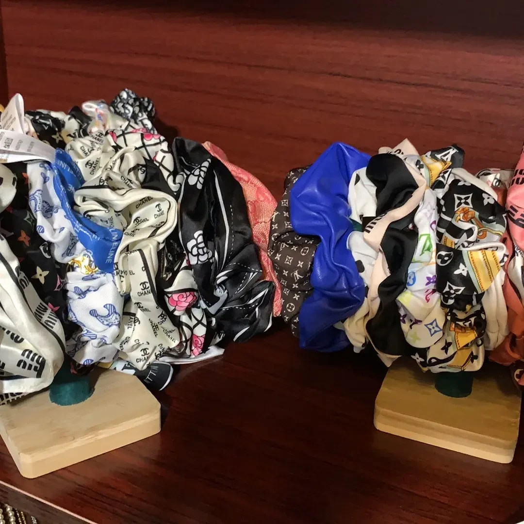 甜美风原创设计日韩欧美风发圈发绳漫画感素描卡通布艺可爱少女心