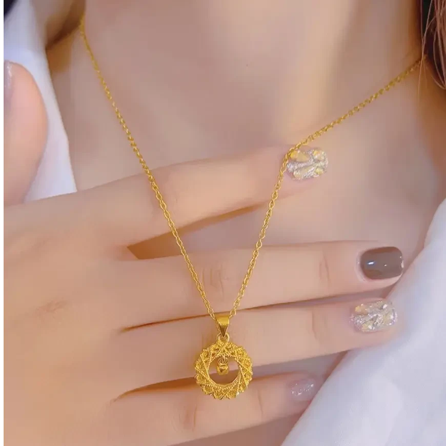 钛钢项链  A-73莫比乌斯环织梦网时尚轻奢设计感精致灵动百搭