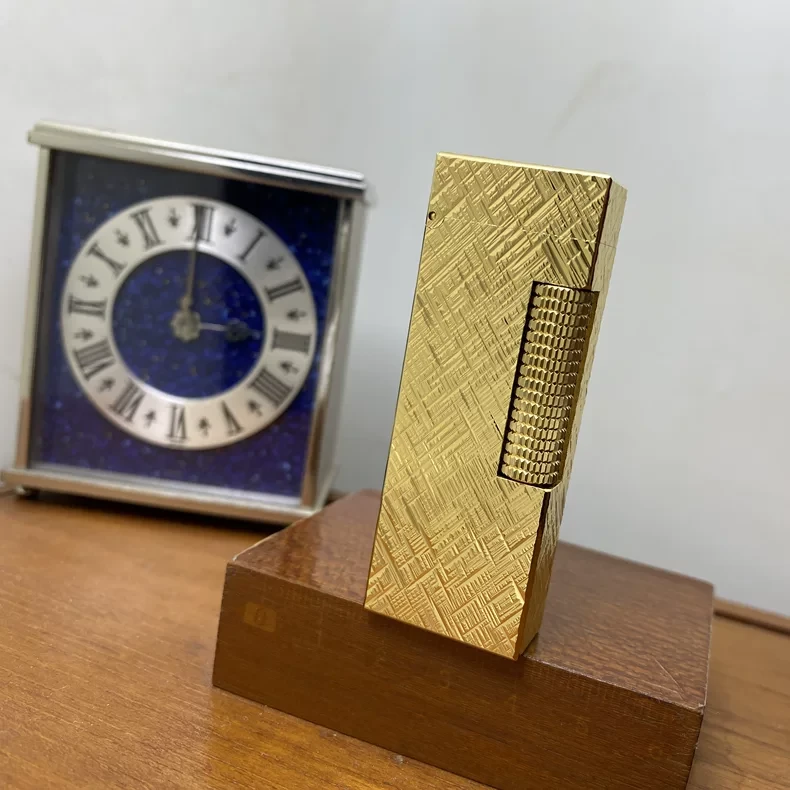 原品保证！阿尔弗雷德·登喜RG1 金色锉刀花纹款打火机 24163版本Ax